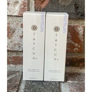 2 - 1.7 oz Tatcha Camellia Cleansing Oil Makeup Remover & Cleanser NIB's!